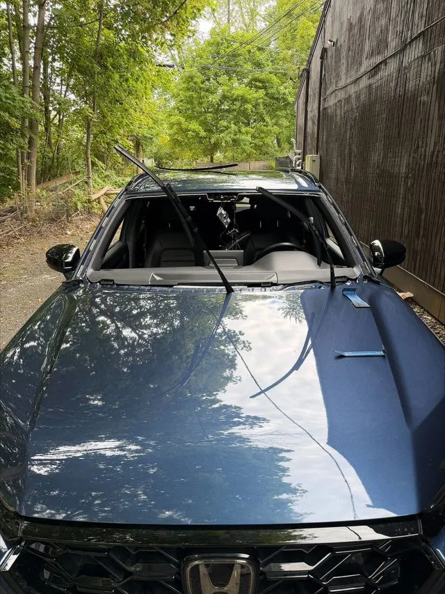 2025 Honda HR-V with windshield removed during replacement by Ocean Glass