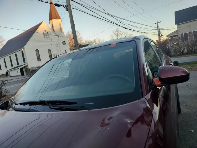 Another view of the vehicle windshield